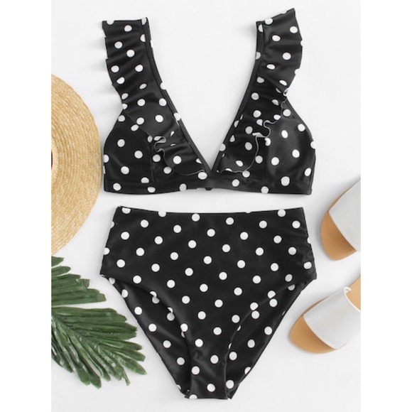 ♡ high waisted ruffle top bikini set ♡ - Picture 4 of 11